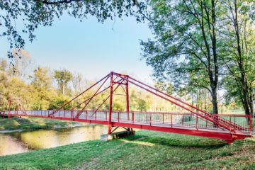 Reconstruction of the pedestrian bridge across the Ostravice River, Frýdek-Místek