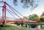 Реконструкция пешеходного моста через реку Остравица, Фридек-Мистек, Чехия