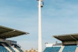 The lighting masts of the sports complex, Uherské Hradiště